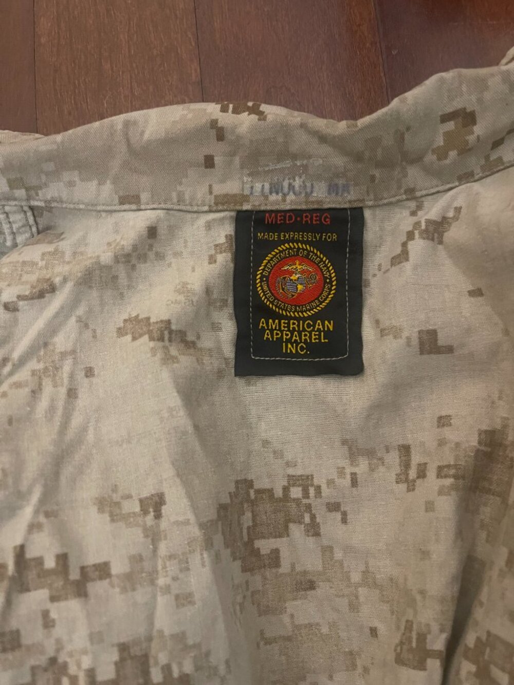 USMC Desert MARPAT Combat Shirt Medium Regular - Picture 3 of 7